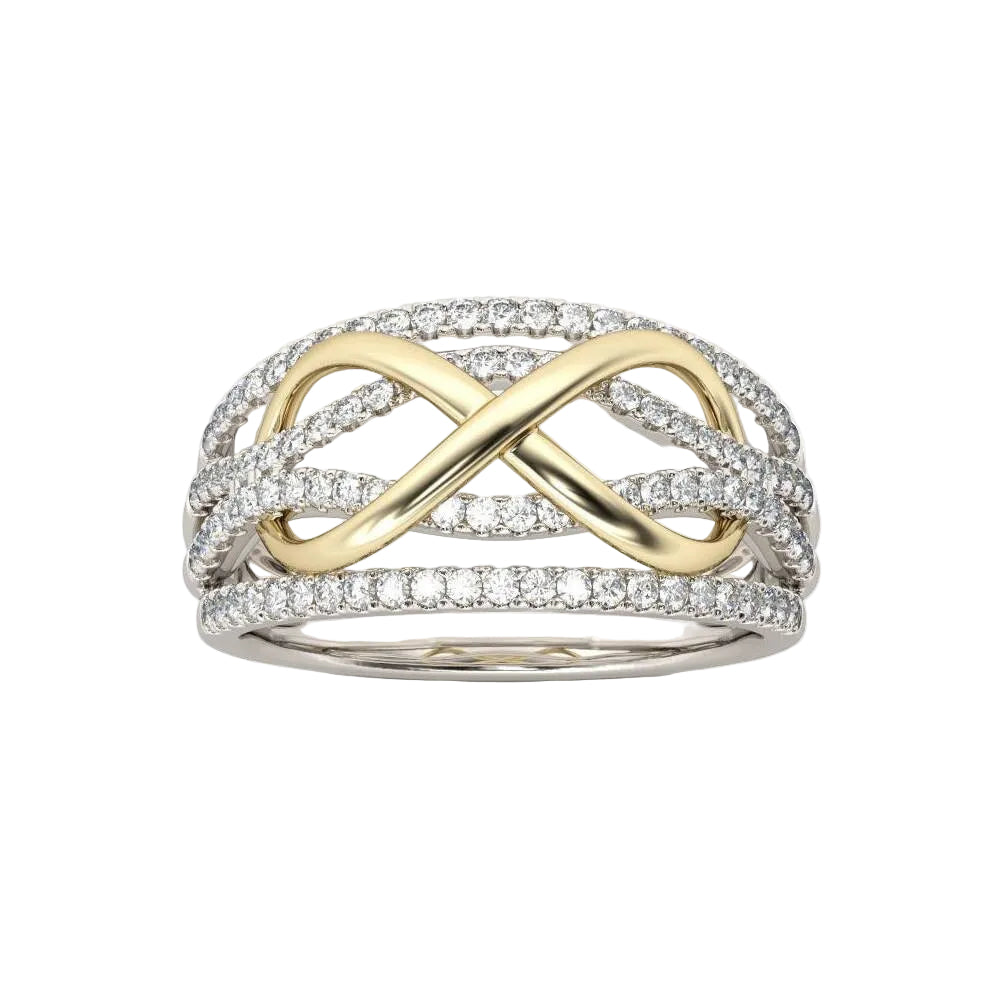 Infinity Damenring aus 925 Sterling Silber