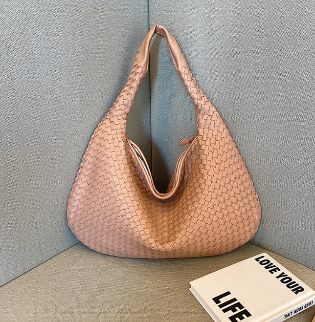 Borsa hobo intrecciata in PU