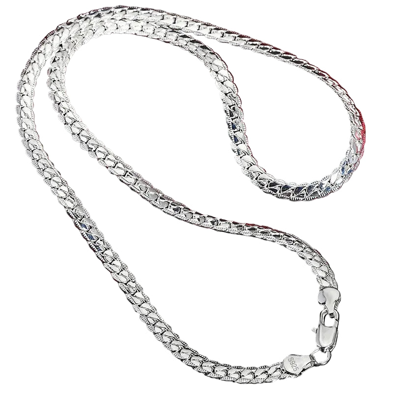 Collana orizzontale in argento sterling 925