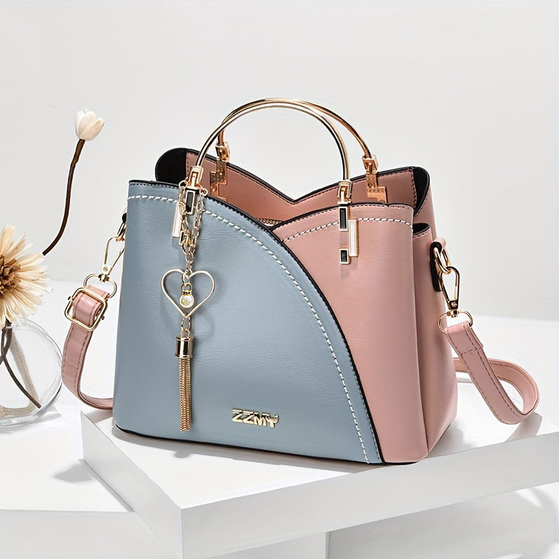 Koreanische Color-Block Handtasche
