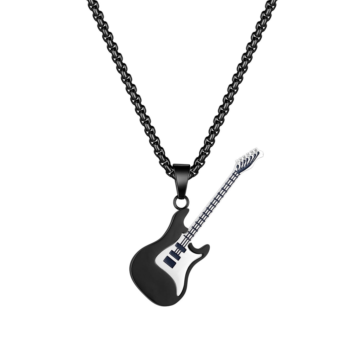 Hip-Hop Herren Halskette mit Gitarren-Anhänger