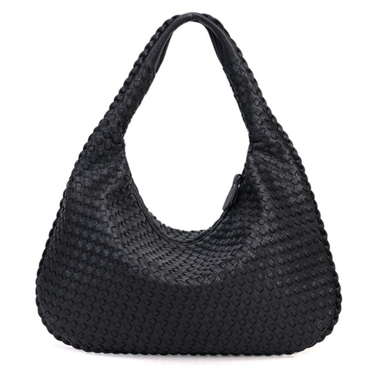 Borsa hobo intrecciata in PU