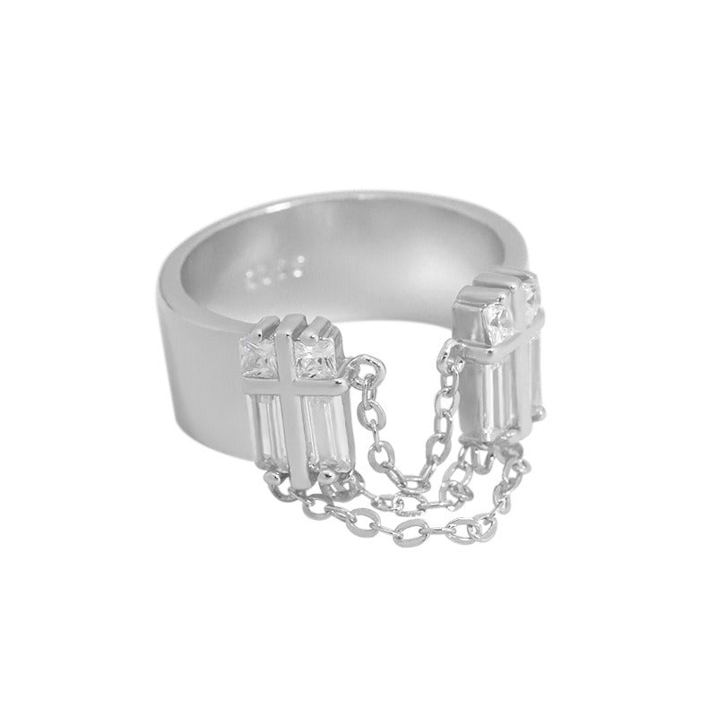 Moderner Damenring aus 925 Sterling Silber