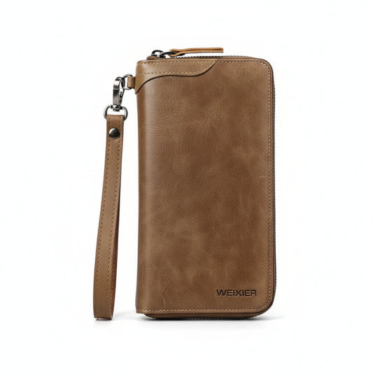 Vintage Leder-Geldbörse im Longformat