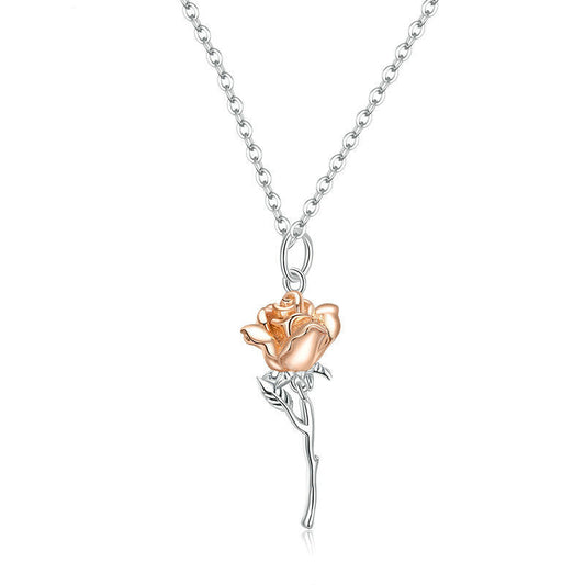 Rosen-Halskette aus S925 Sterlingsilber