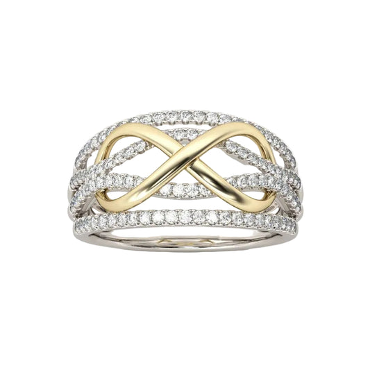 Infinity Damenring aus 925 Sterling Silber