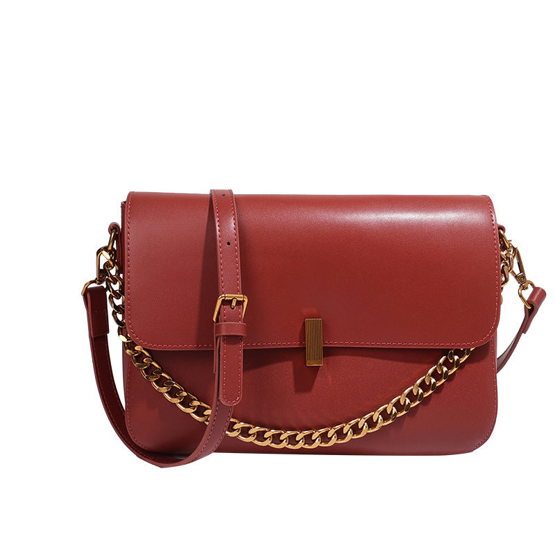 Minimalistische Schulter- & Crossbody-Tasche mit Ketten-Detail