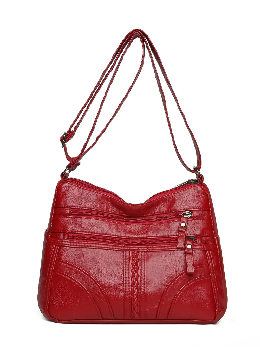 PU Schultertasche mit verstellbarem Riemen