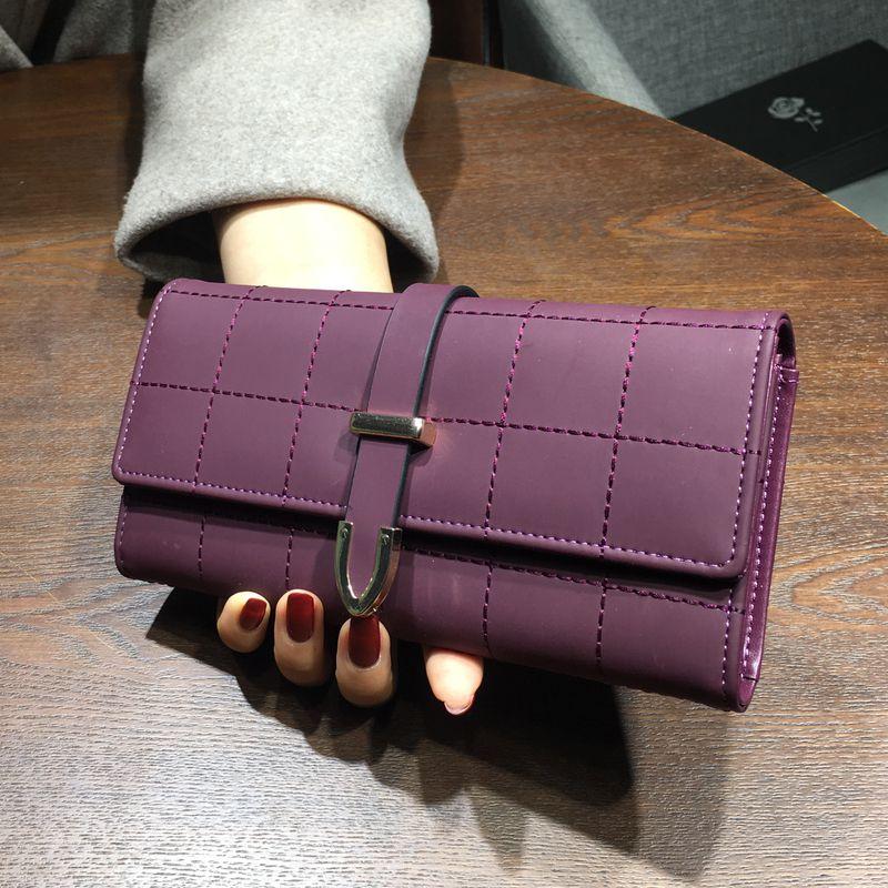 AOEO portafoglio lungo da donna fantasia scozzese