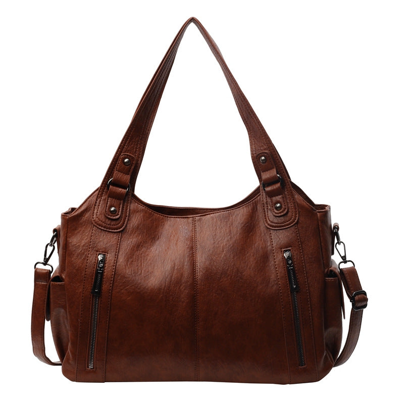 Große Crossbody- & Schultertasche mit Reißverschluss