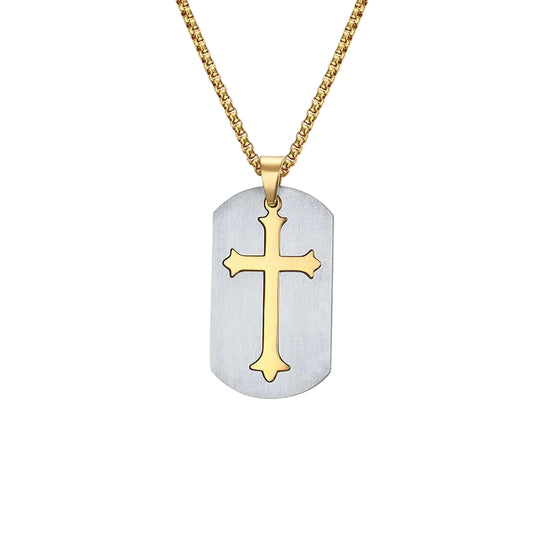 Herren Halskette mit abnehmbarem Kreuz