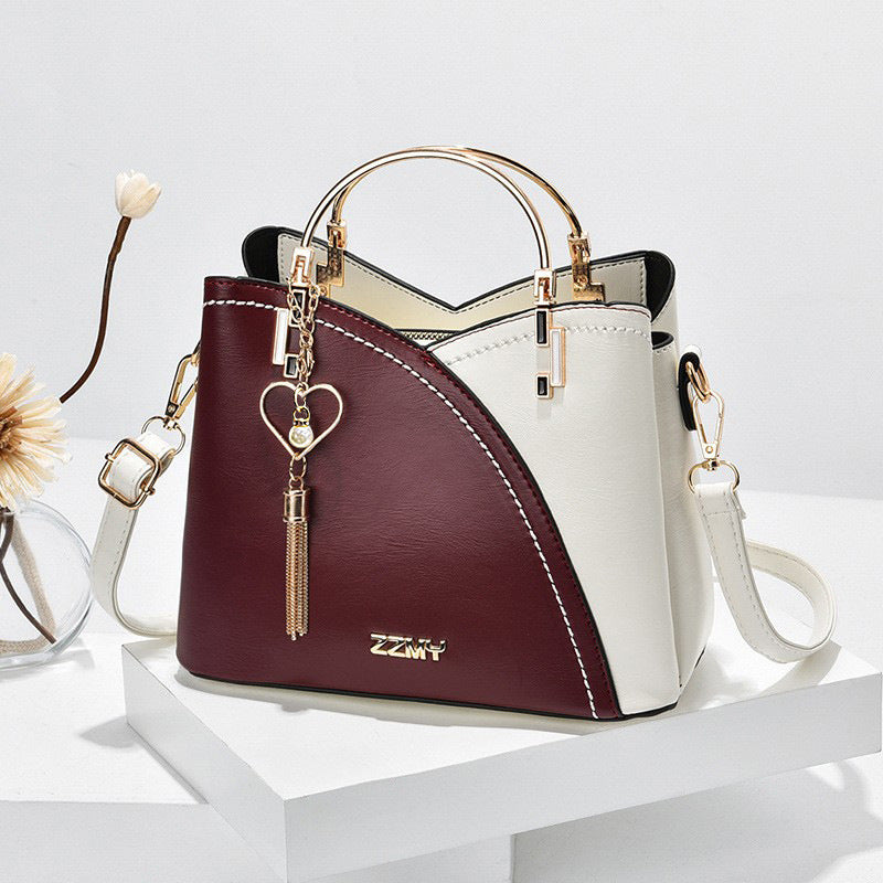 Koreanische Color-Block Handtasche