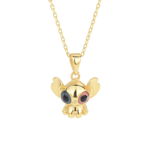 S925 Sterling Silber Cartoon Halskette