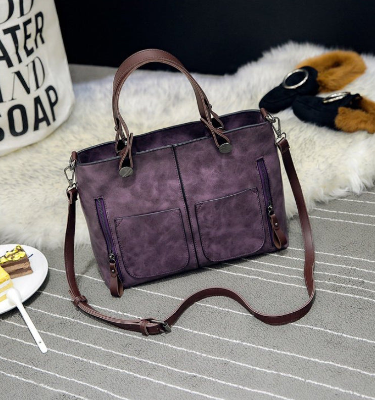 Retro Schulter- & Crossbody-Tasche