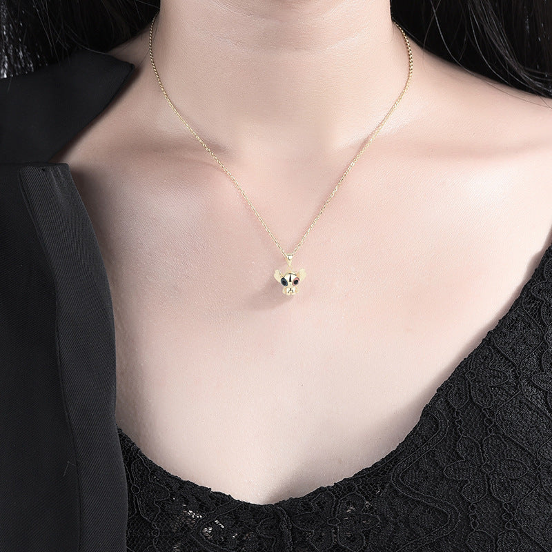 Sterling Silber Cartoon Halskette