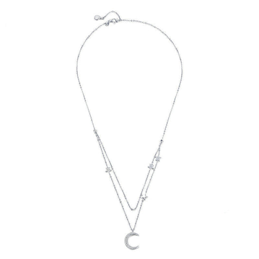 Starlight Moon Halskette aus S925 Silber