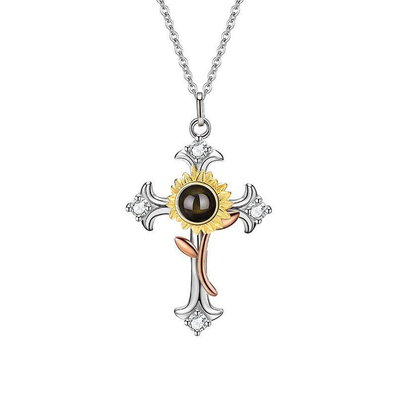 S925 Sterling Silber Projektionskette