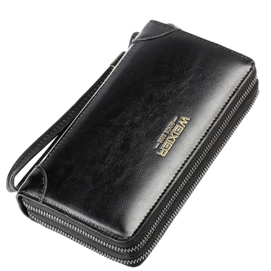 Herren Leder-Reißverschluss-Wallet