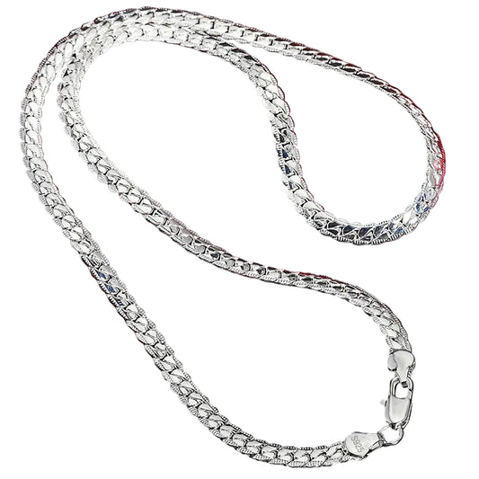Collana orizzontale in argento sterling 925