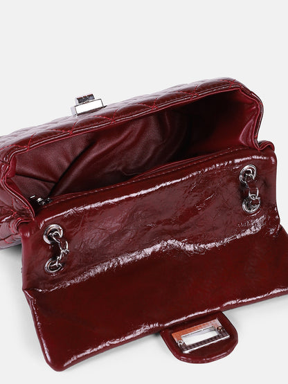 Rhombus Twist-Lock Schultertasche
