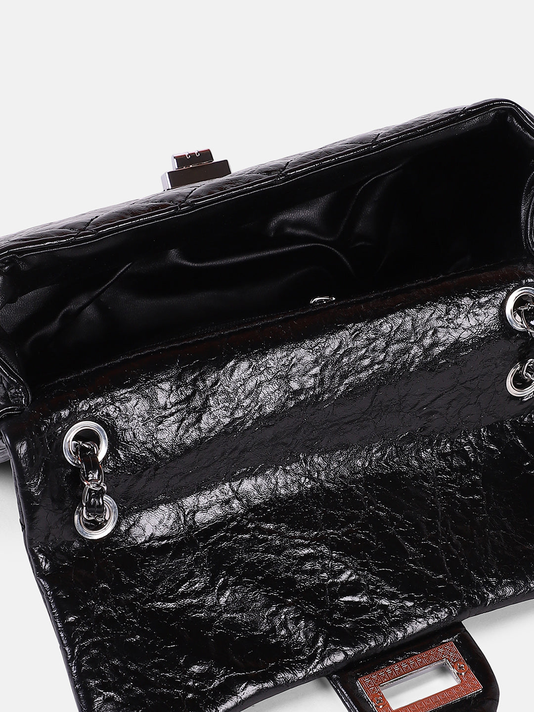 Rhombus Twist-Lock Schultertasche